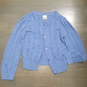 Girls blue cardigan